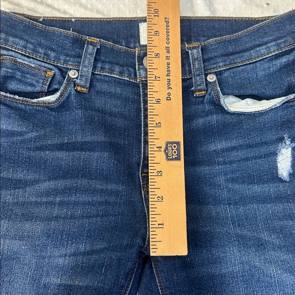 HUDSON Natalie Mid Rise Ankle Super Skinny Jeans Size 26 Dark Wash - Picture 4 of 12